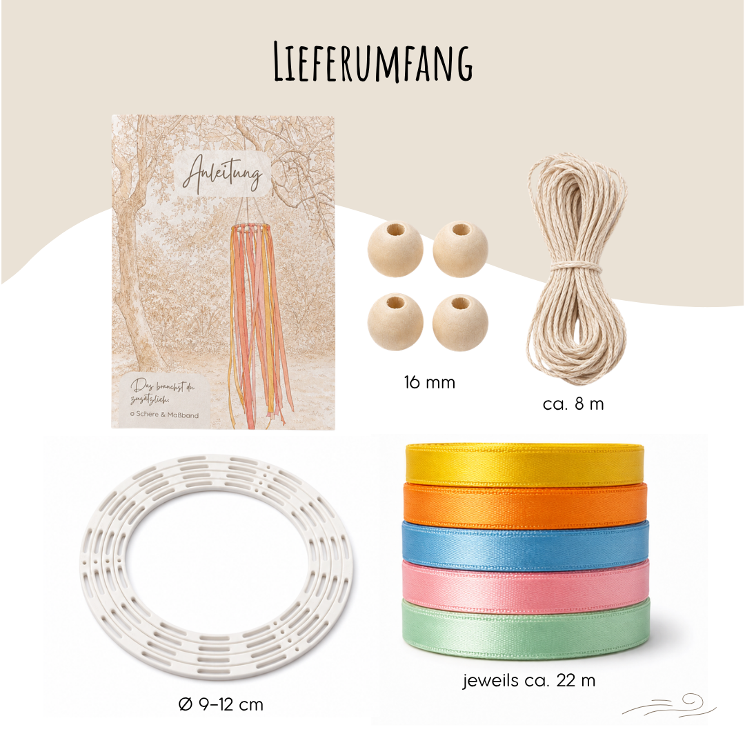 DIY Windfänger-Bastelset – 4 Stück | Midsommar