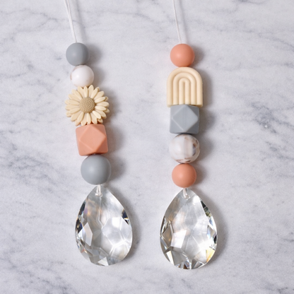 Sonnenfänger DIY Set – 10x Bastelset mit Kristallen, Perlen & Faden - Boho