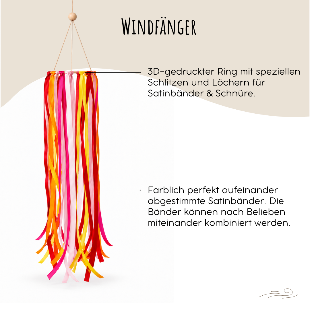 DIY Windfänger-Bastelset – 4 Stück | Sonnenuntergang