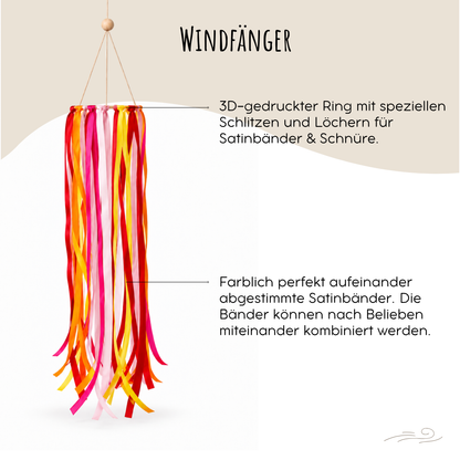 DIY Windfänger-Bastelset – 4 Stück | Sonnenuntergang