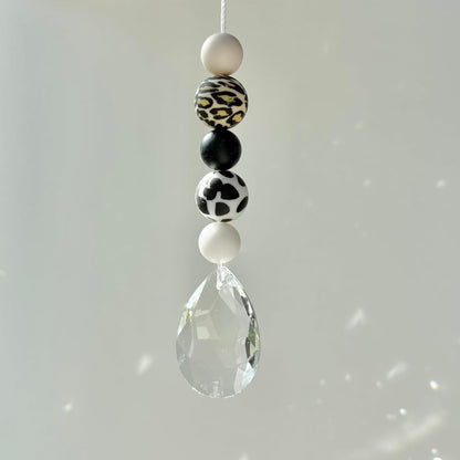 Sonnenfänger DIY Set – 10x Bastelset mit Kristallen, Perlen & Faden - Safari