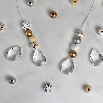 DIY Sonnenfänger-Bastelset – 10er Set | Weihnachten Gold & Silber