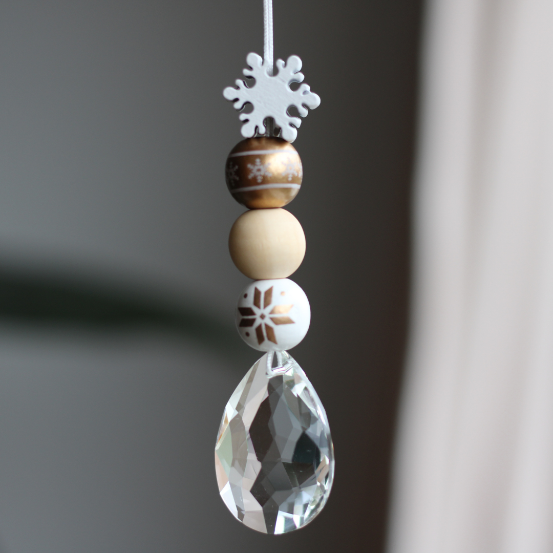 DIY Sonnenfänger-Bastelset – 10er Set | Weihnachten Gold & Silber – Produktfoto 4