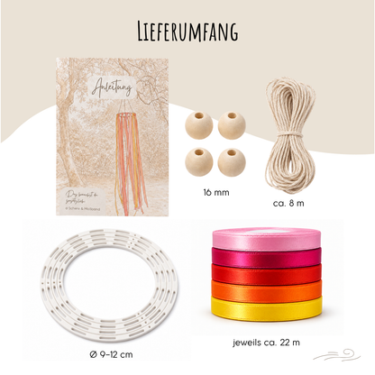 DIY Windfänger-Bastelset – 4 Stück | Sonnenuntergang