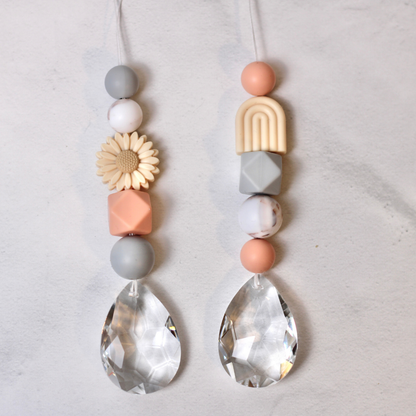 Sonnenfänger DIY Set – 10x Bastelset mit Kristallen, Perlen & Faden - Boho