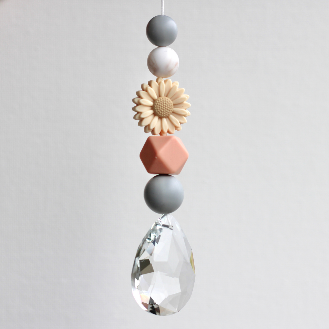 Sonnenfänger DIY Set – 10x Bastelset mit Kristallen, Perlen & Faden - Boho