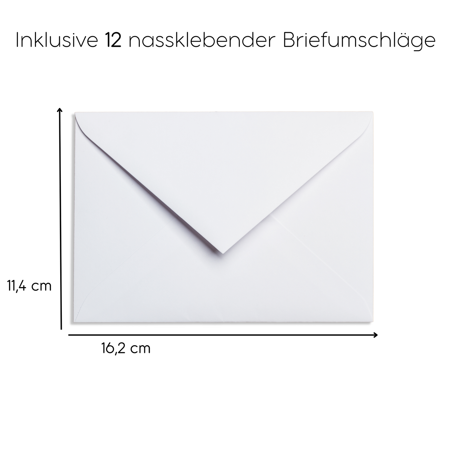 12x Einladungskarten und Briefumschläge zur Konfirmation mit Heißfolienprägung