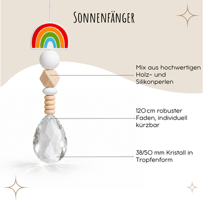 Geschenk zur Einschulung – Handgemachter Sonnenfänger mit Geschenkkarte