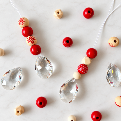 DIY Sonnenfänger-Bastelset – Weihnachten Rot | 10er Set